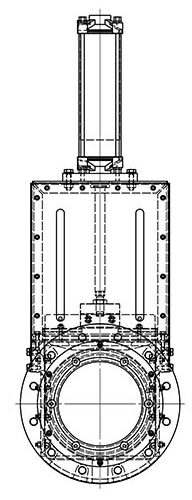 Skizze ZFB-Schieber PAM DN250